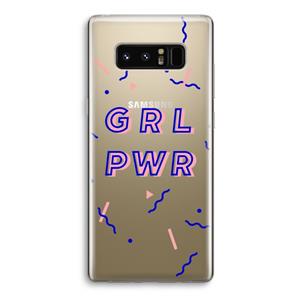 CaseCompany GRL PWR: Samsung Galaxy Note 8 Transparant Hoesje