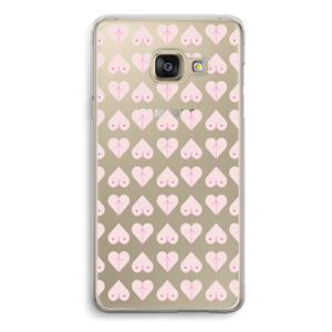 CaseCompany Ass 'n Titties: Samsung A3 (2017) Transparant Hoesje