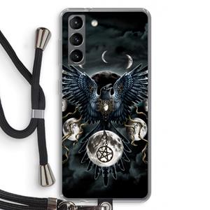 CaseCompany Sinister Wings: Samsung Galaxy S21 Transparant Hoesje met koord