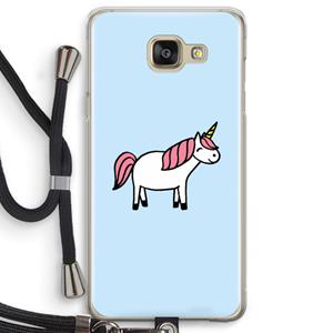 CaseCompany Eenhoorn: Samsung Galaxy A5 (2016) Transparant Hoesje met koord