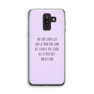 CaseCompany Gek: Samsung Galaxy J8 (2018) Transparant Hoesje