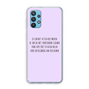 CaseCompany Regenboog: Samsung Galaxy A32 4G Transparant Hoesje