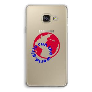 CaseCompany Run The World: Samsung A3 (2017) Transparant Hoesje