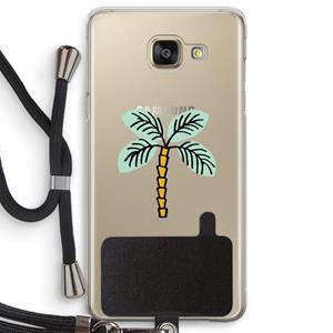 CaseCompany Palmboom: Samsung Galaxy A5 (2016) Transparant Hoesje met koord