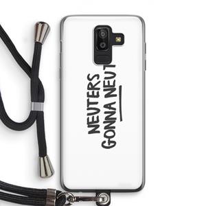 CaseCompany Neuters: Samsung Galaxy J8 (2018) Transparant Hoesje met koord