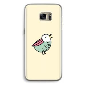 CaseCompany Birdy: Samsung Galaxy S7 Edge Transparant Hoesje