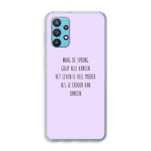 CaseCompany Sprong: Samsung Galaxy A32 4G Transparant Hoesje