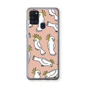 CaseCompany Papegaai: Samsung Galaxy A21s Transparant Hoesje
