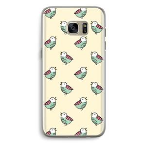 CaseCompany Vogeltjes: Samsung Galaxy S7 Edge Transparant Hoesje