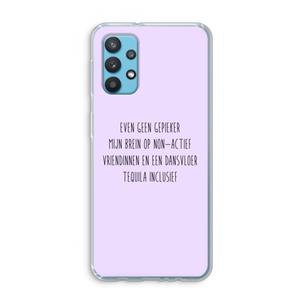 CaseCompany Tequila: Samsung Galaxy A32 4G Transparant Hoesje