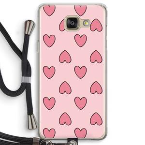 CaseCompany Ondersteboven verliefd: Samsung Galaxy A5 (2016) Transparant Hoesje met koord