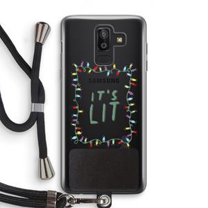 CaseCompany It's Lit: Samsung Galaxy J8 (2018) Transparant Hoesje met koord