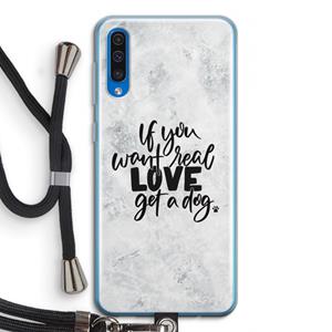 CaseCompany Partner in crime: Samsung Galaxy A50 Transparant Hoesje met koord