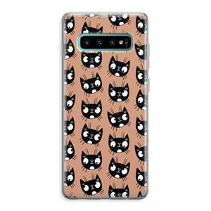 CaseCompany Kat: Samsung Galaxy S10 Plus Transparant Hoesje