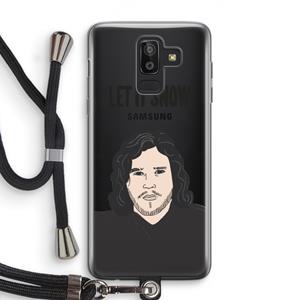 CaseCompany Let It Snow: Samsung Galaxy J8 (2018) Transparant Hoesje met koord