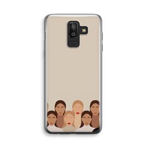 CaseCompany Girls girls girls: Samsung Galaxy J8 (2018) Transparant Hoesje