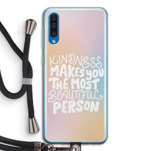 CaseCompany The prettiest: Samsung Galaxy A50 Transparant Hoesje met koord