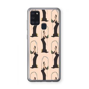 CaseCompany Pop Some Kim: Samsung Galaxy A21s Transparant Hoesje