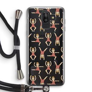 CaseCompany Gymboys: Samsung Galaxy J8 (2018) Transparant Hoesje met koord