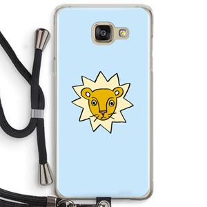CaseCompany Kleine leeuw: Samsung Galaxy A5 (2016) Transparant Hoesje met koord