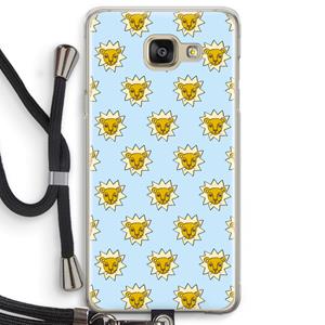 CaseCompany Leeuwenkoppen: Samsung Galaxy A5 (2016) Transparant Hoesje met koord