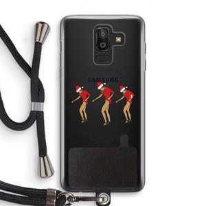 CaseCompany Jingle Ladies: Samsung Galaxy J8 (2018) Transparant Hoesje met koord