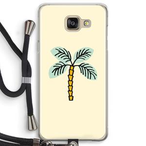 CaseCompany Palmboom: Samsung Galaxy A5 (2016) Transparant Hoesje met koord
