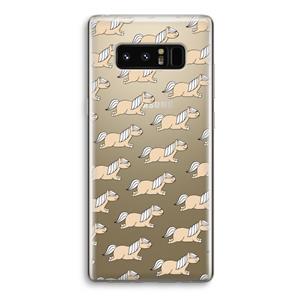 CaseCompany Ponys: Samsung Galaxy Note 8 Transparant Hoesje