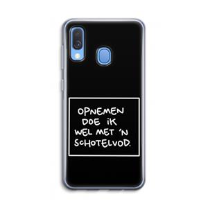 CaseCompany Schotelvod: Samsung Galaxy A40 Transparant Hoesje