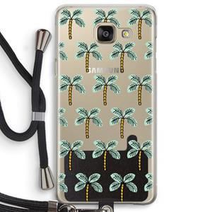 CaseCompany Paradise: Samsung Galaxy A5 (2016) Transparant Hoesje met koord