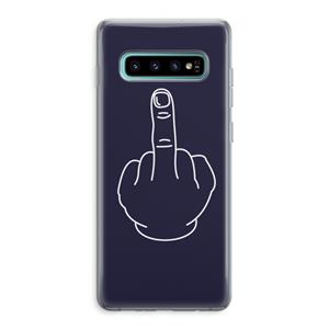 CaseCompany F**k U: Samsung Galaxy S10 Plus Transparant Hoesje