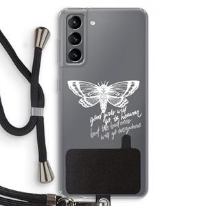 CaseCompany Good or bad: Samsung Galaxy S21 Transparant Hoesje met koord