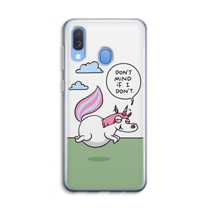 CaseCompany Unicorn: Samsung Galaxy A40 Transparant Hoesje