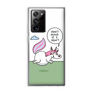 CaseCompany Unicorn: Samsung Galaxy Note 20 Ultra / Note 20 Ultra 5G Transparant Hoesje