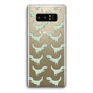 CaseCompany Dinos: Samsung Galaxy Note 8 Transparant Hoesje