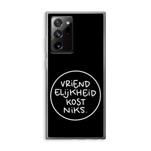 CaseCompany Vriendelijkheid: Samsung Galaxy Note 20 Ultra / Note 20 Ultra 5G Transparant Hoesje