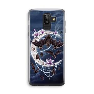CaseCompany Vleermuizen Maan: Samsung Galaxy J8 (2018) Transparant Hoesje
