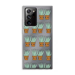 CaseCompany Sansevieria: Samsung Galaxy Note 20 Ultra / Note 20 Ultra 5G Transparant Hoesje