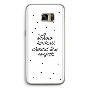 CaseCompany Confetti: Samsung Galaxy S7 Edge Transparant Hoesje