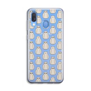 CaseCompany Uilen: Samsung Galaxy A40 Transparant Hoesje