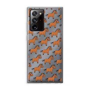 CaseCompany Pony: Samsung Galaxy Note 20 Ultra / Note 20 Ultra 5G Transparant Hoesje