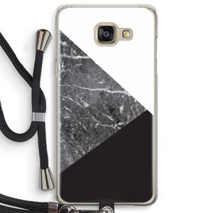 CaseCompany Combinatie marmer: Samsung Galaxy A5 (2016) Transparant Hoesje met koord