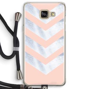 CaseCompany Marmeren pijlen: Samsung Galaxy A5 (2016) Transparant Hoesje met koord
