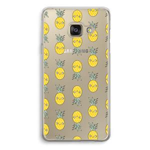 CaseCompany Ananas: Samsung A3 (2017) Transparant Hoesje