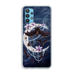 CaseCompany Vleermuizen Maan: Samsung Galaxy A32 4G Transparant Hoesje