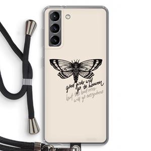 CaseCompany Good or bad: Samsung Galaxy S21 Transparant Hoesje met koord