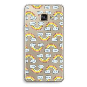 CaseCompany Regenboog: Samsung A3 (2017) Transparant Hoesje