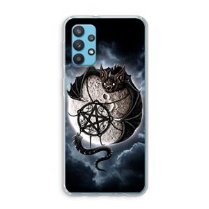 CaseCompany Volle maan: Samsung Galaxy A32 4G Transparant Hoesje