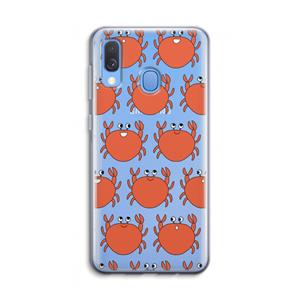 CaseCompany Krab: Samsung Galaxy A40 Transparant Hoesje