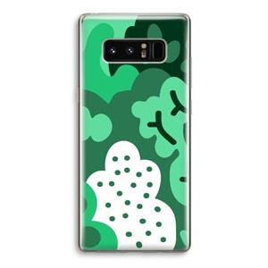 CaseCompany Bushes: Samsung Galaxy Note 8 Transparant Hoesje